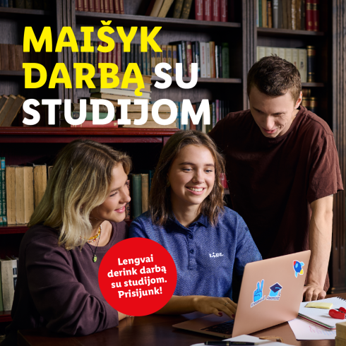 Studentai KV mergina